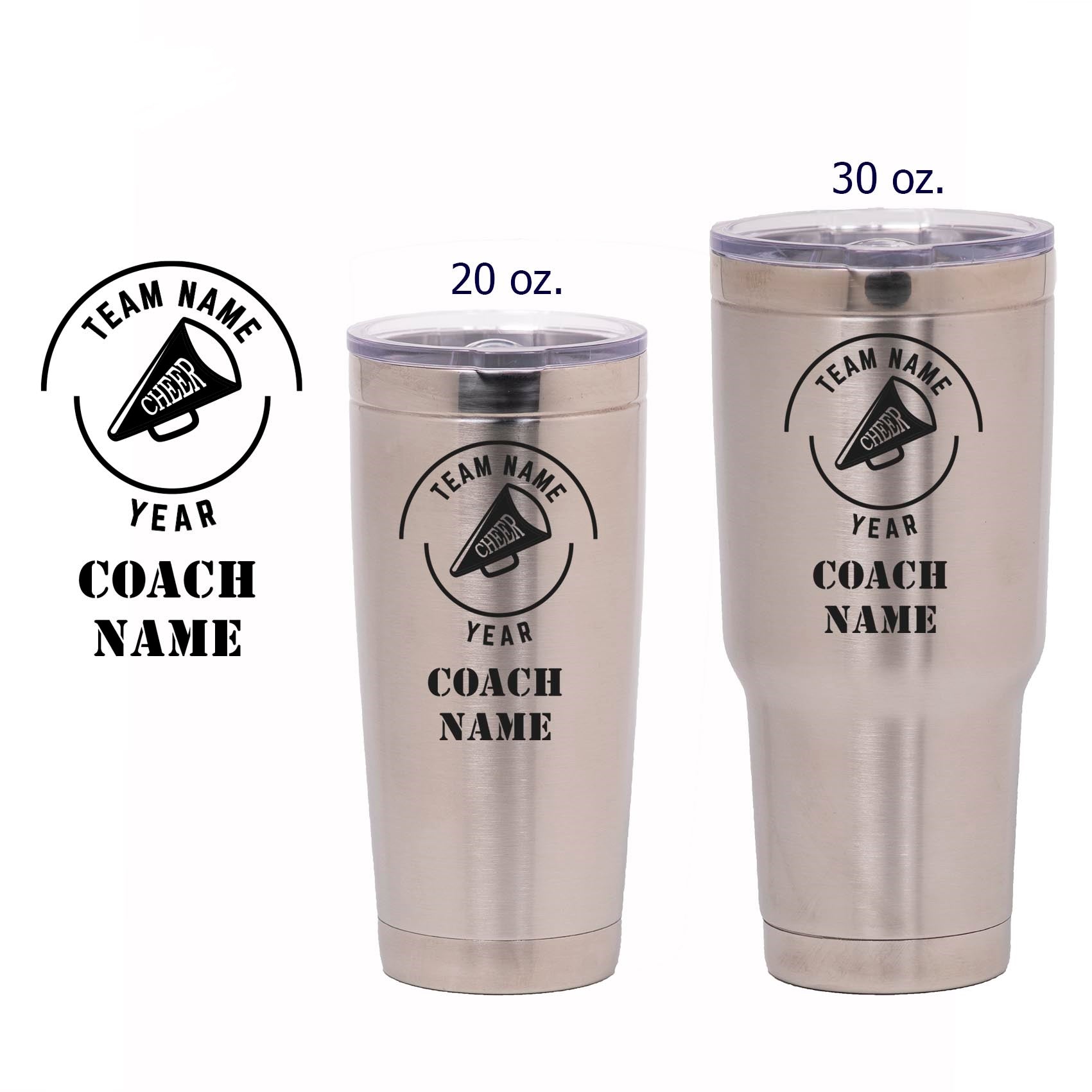 Personalized Cheer Coach Era Stainless Tumbler — 28 Collective