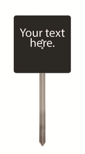 Load image into Gallery viewer, National Etching Custom garden sign, size 6x6 inches.