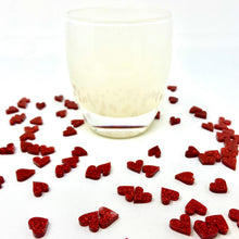 Load image into Gallery viewer, National Etching Red Glitter Heart Table Scatter