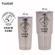 Load image into Gallery viewer, Football Coach Tumbler - National Etching