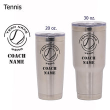 Load image into Gallery viewer, Tennis Coach Tumbler - National Etching
