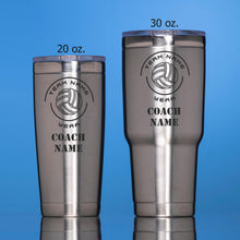 Load image into Gallery viewer, Volleyball Coach Tumbler - National Etching