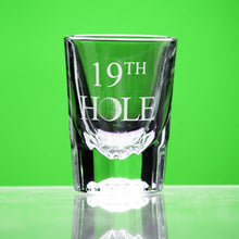 Load image into Gallery viewer, 19th Hole shot glass - National Etching