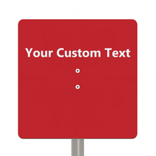 Load image into Gallery viewer, National Etching Custom garden sign, size 6x6 inches.
