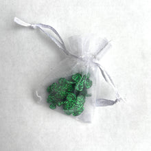 Load image into Gallery viewer, National Etching Green Glitter Shamrock Table Scatter