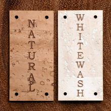 Load image into Gallery viewer, Rectangular Cork Leather Labels