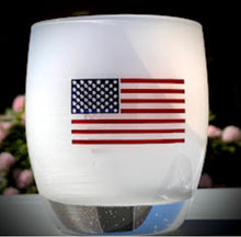 Load image into Gallery viewer, National Etching US Flag on votive