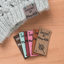 Load image into Gallery viewer, Rectangular Vegan Leather Labels