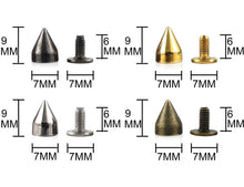 Load image into Gallery viewer, Screw in Spike Rivets