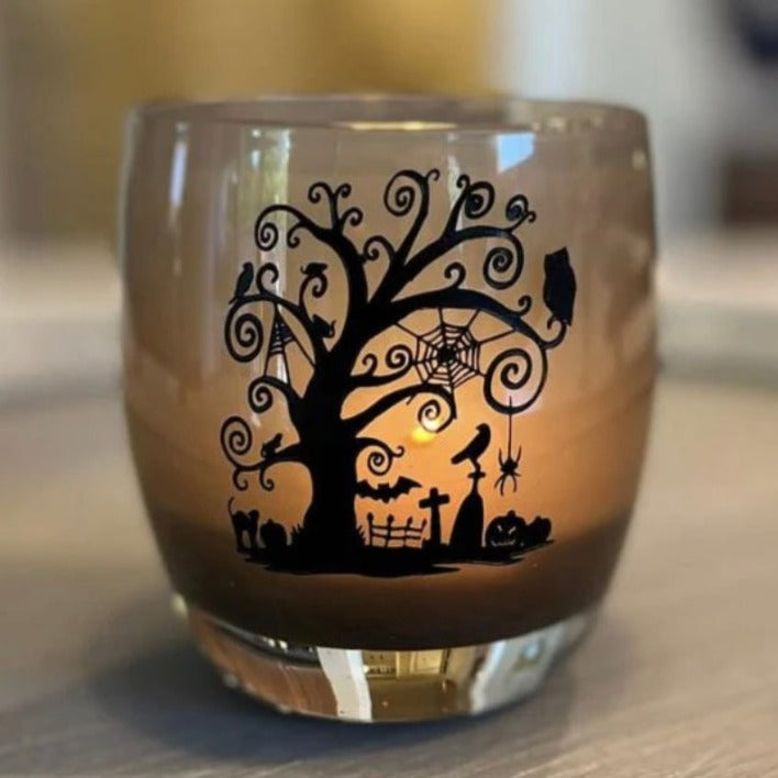 National Etching etched votive Cemetery Tree