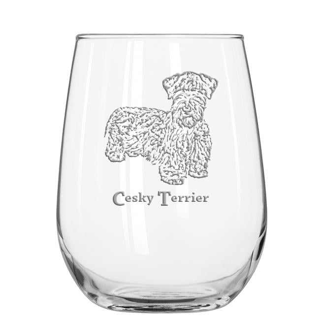 Cesky stemless wine glass