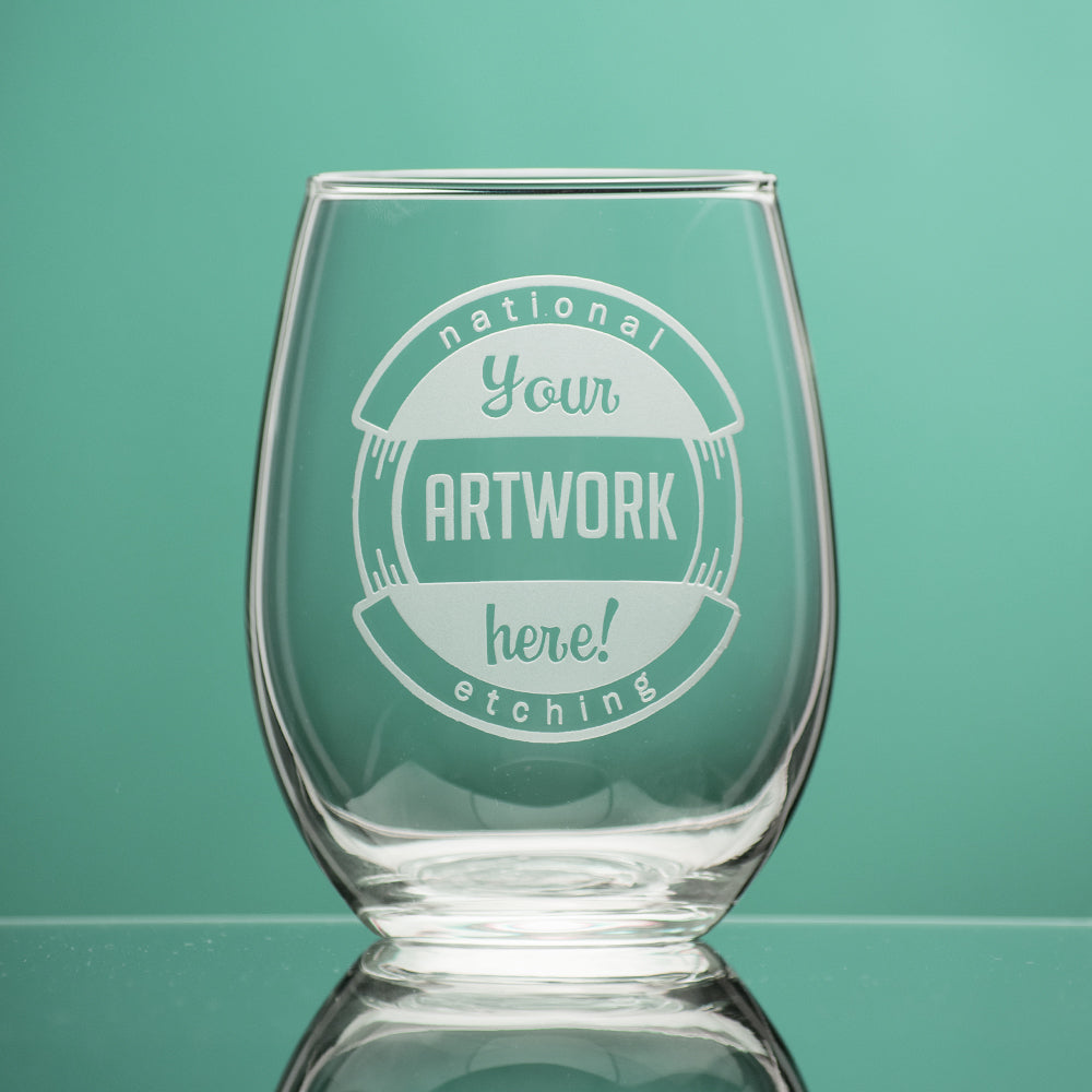 Create Your Own stemless wine glass