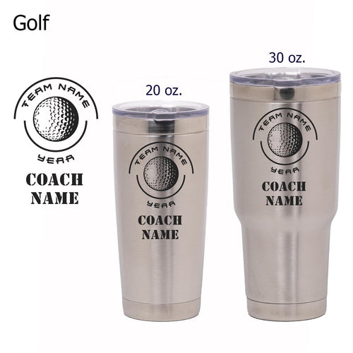 Golf Coach Tumbler - National Etching