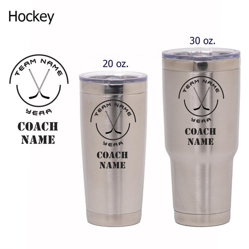 Hockey Coach Tumbler - National Etching
