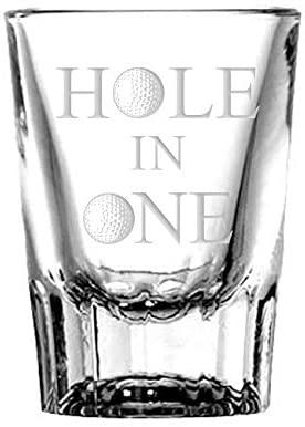 Hole in One shot glass - National Etching