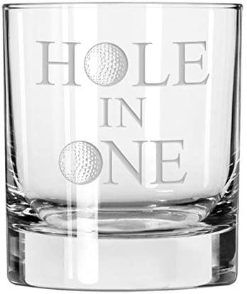 Hole in One whiskey glass - National Etching