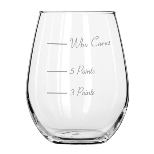 Caloric Cuvee Classic Stemless Wine Glass Points Edition - National Etching