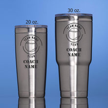 Load image into Gallery viewer, Softball Coach Tumbler - National Etching
