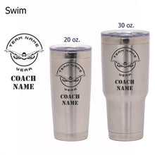 Load image into Gallery viewer, Swim Coach Tumbler - National Etching
