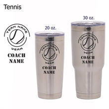 Load image into Gallery viewer, Tennis Coach Tumbler - National Etching
