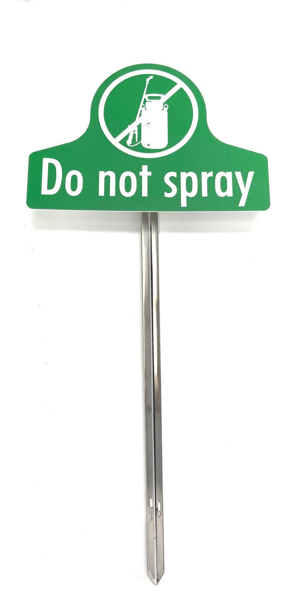 do not spray garden sign Do Not Spray riveted garden sign – National Etching