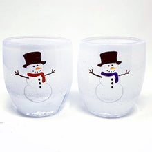Load image into Gallery viewer, Snowmen with top hat by National Etching
