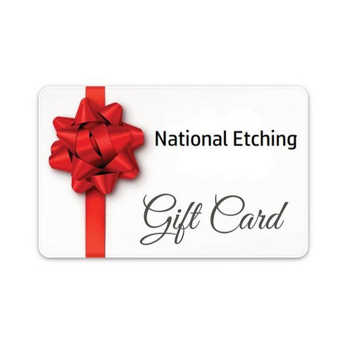 National Etching gift card