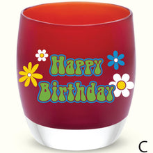 Load image into Gallery viewer, National Etching Happy Birthday custom etched votive holder
