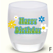 Load image into Gallery viewer, National Etching Happy Birthday custom etched votive holder

