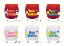 Load image into Gallery viewer, National Etching Happy Birthday custom etched votive holder
