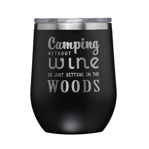 Camping Without Wine tumbler