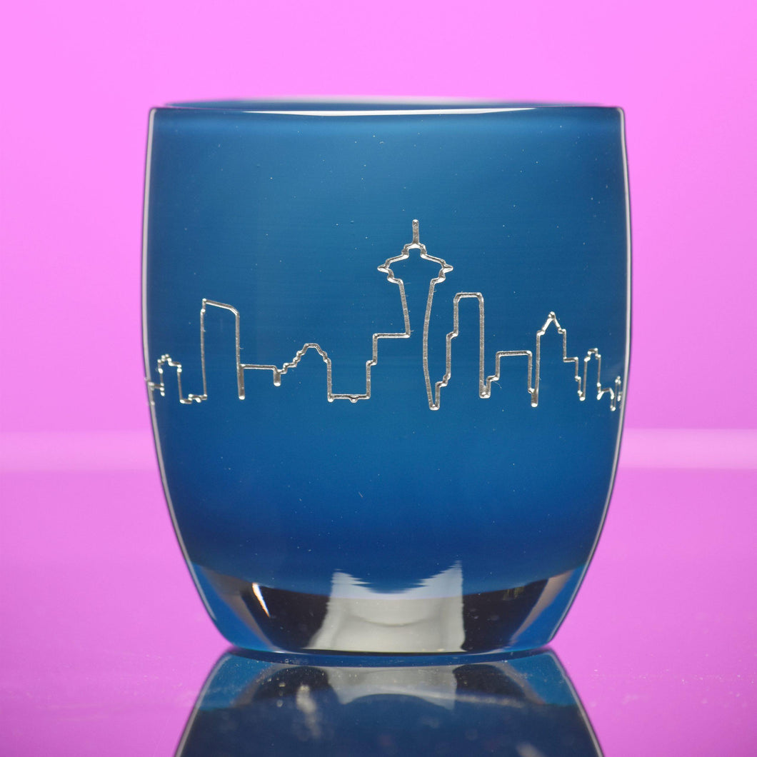 Growing Heart on customer supplied glassybaby